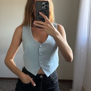In The Style , XS Light Blue  Vest, top